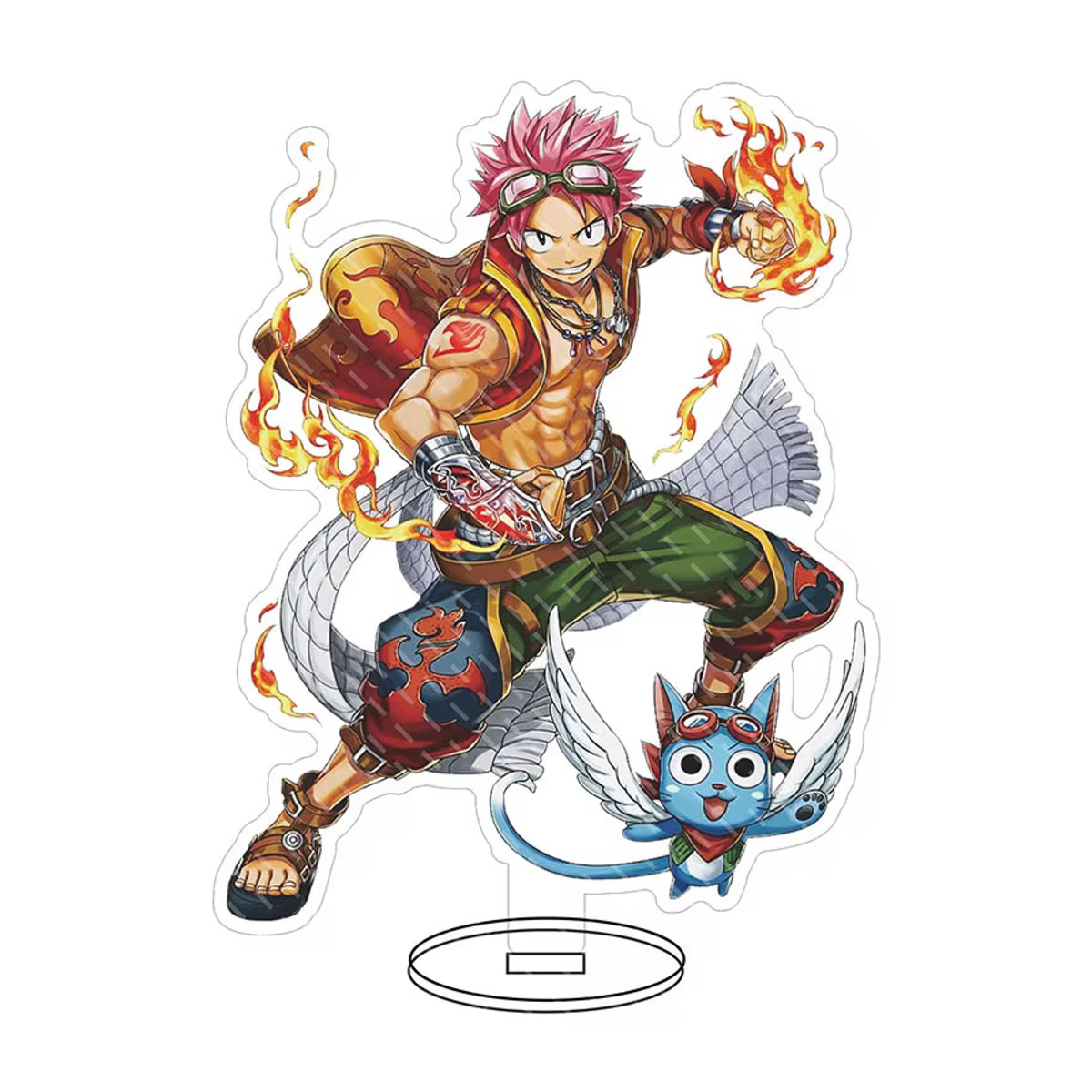 Anime Fairy Tail Natsu Dragneel Acryl Standfigur aus Kunststoff, mehrfarbig - Bild 2