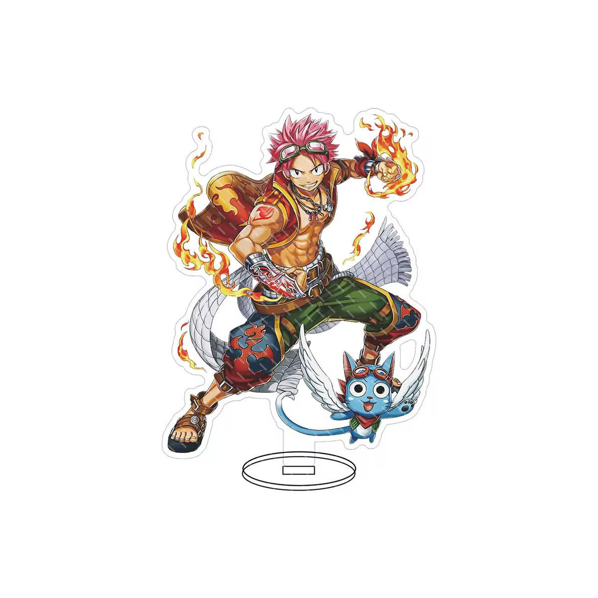 Anime Fairy Tail Natsu Dragneel Acryl Standfigur aus Kunststoff, mehrfarbig - Bild 4