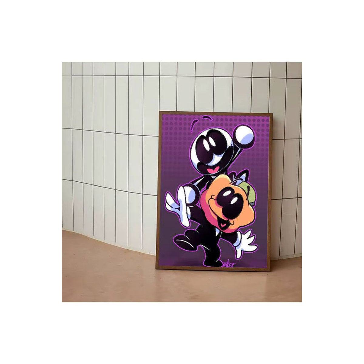 Anime Halloween Filmplakat als mehrfarbige Wandkunst im Hochformat und rechteckigem Design - Bild 7