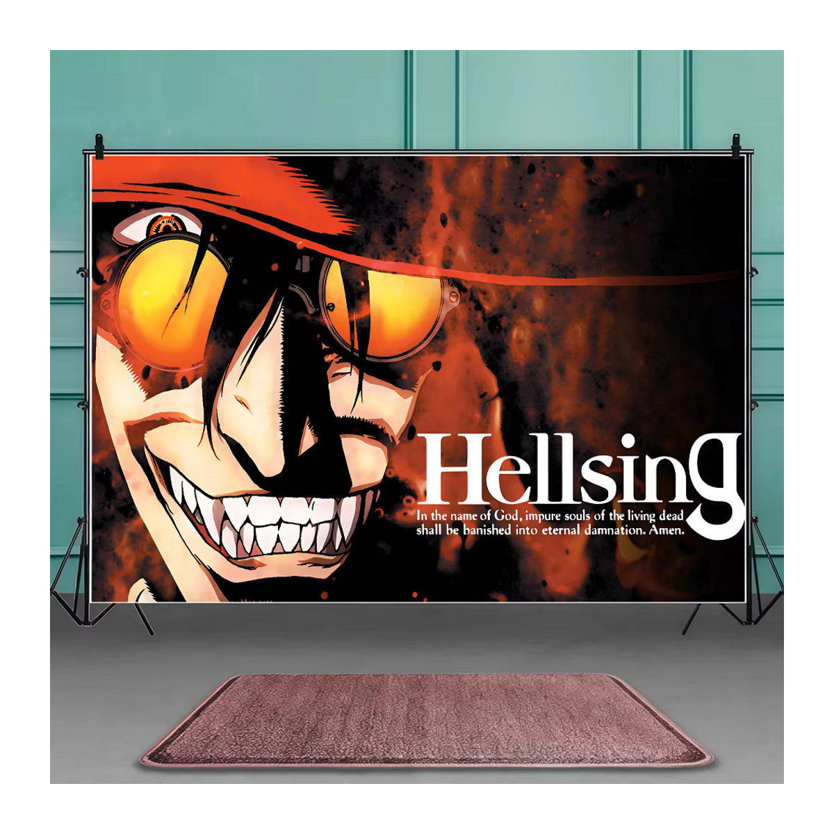Anime Hellsing Fotografie Hintergrund Poster aus Textil in Mehrfarbig - Bild 5