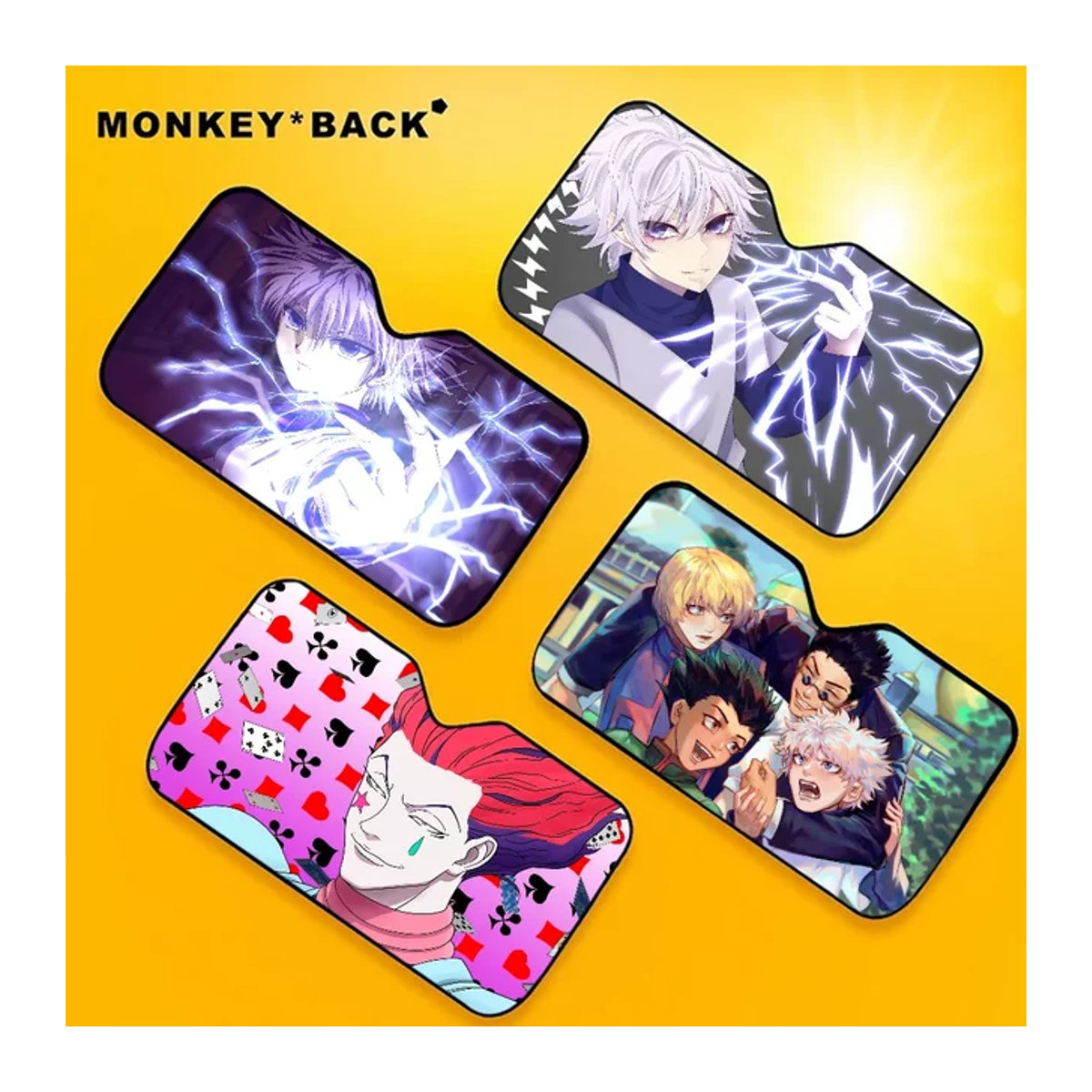 Anime Hunter X Hunter Auto Sonnenschutz mit Adsorption für Kinder und Erwachsene, mehrfarbig - Bild 1