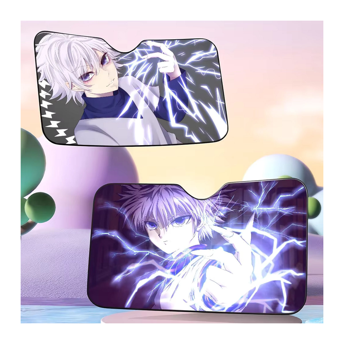 Anime Hunter X Hunter Auto Sonnenschutz mit Adsorption für Kinder und Erwachsene, mehrfarbig - Bild 2