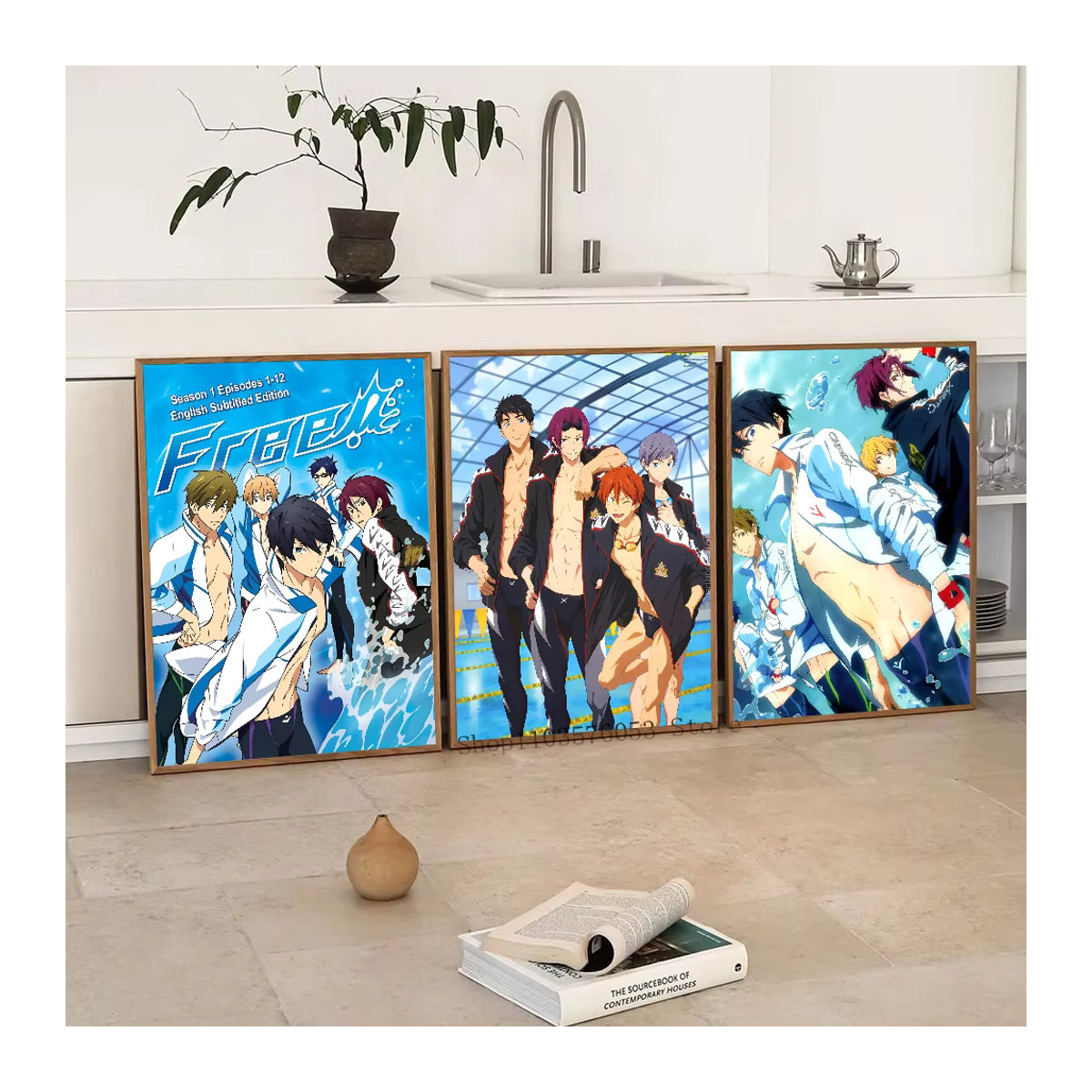 Anime Iwatobi Swim Club Wandkunst Poster Aufkleber aus Papier, mehrfarbig, rechteckig - Bild 5