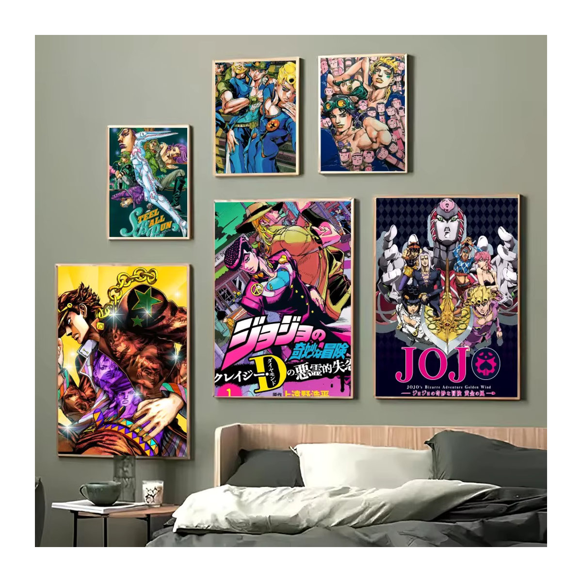 Anime Jojo Wandposter selbstklebend aus wasserfestem Papier für die Wanddekoration in Mehrfarbig - Bild 3
