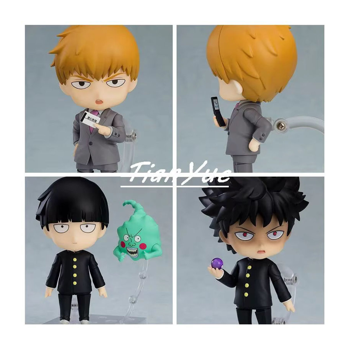 Anime Mob Psycho 100 Actionfiguren Shigeo Kageyama und Arataka Reigen Cute Version Modell Figuren aus Kunststoff, mehrfarbig, Höhe: 10 cm - Bild 2