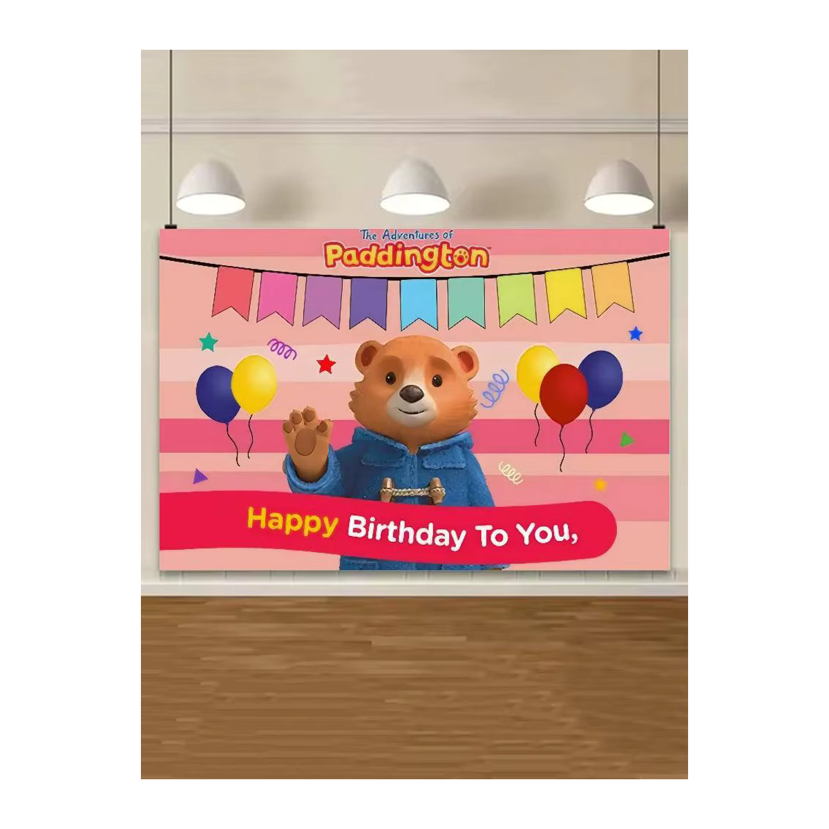 Anime Paddington Bär Fotohintergrund für Produktfotografie und Partydekoration in Mehrfarbig - Bild 3