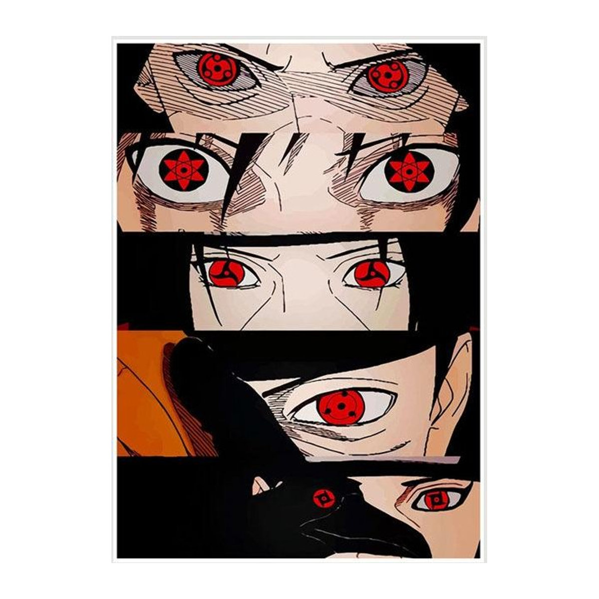 Anime Poster Boruto und Uchiha Itachi Wandkunst aus Papier in Weiß und Mehrfarbig B: 30 cm, H: 21 cm - Bild 1