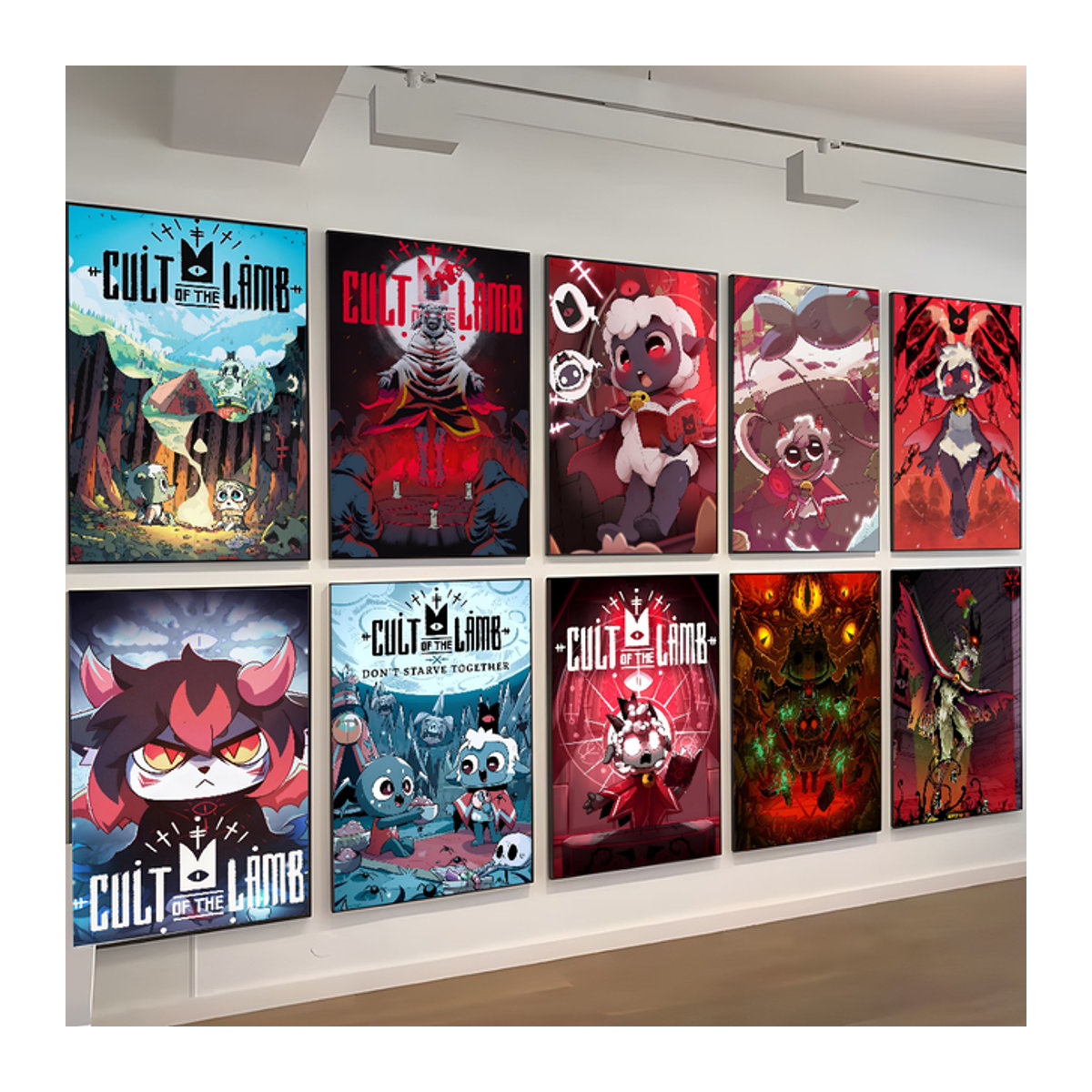 Anime Poster Kult des Lammes Videospiel Kunstmalerei auf Papier, mehrfarbig, Hochformat - Bild 1