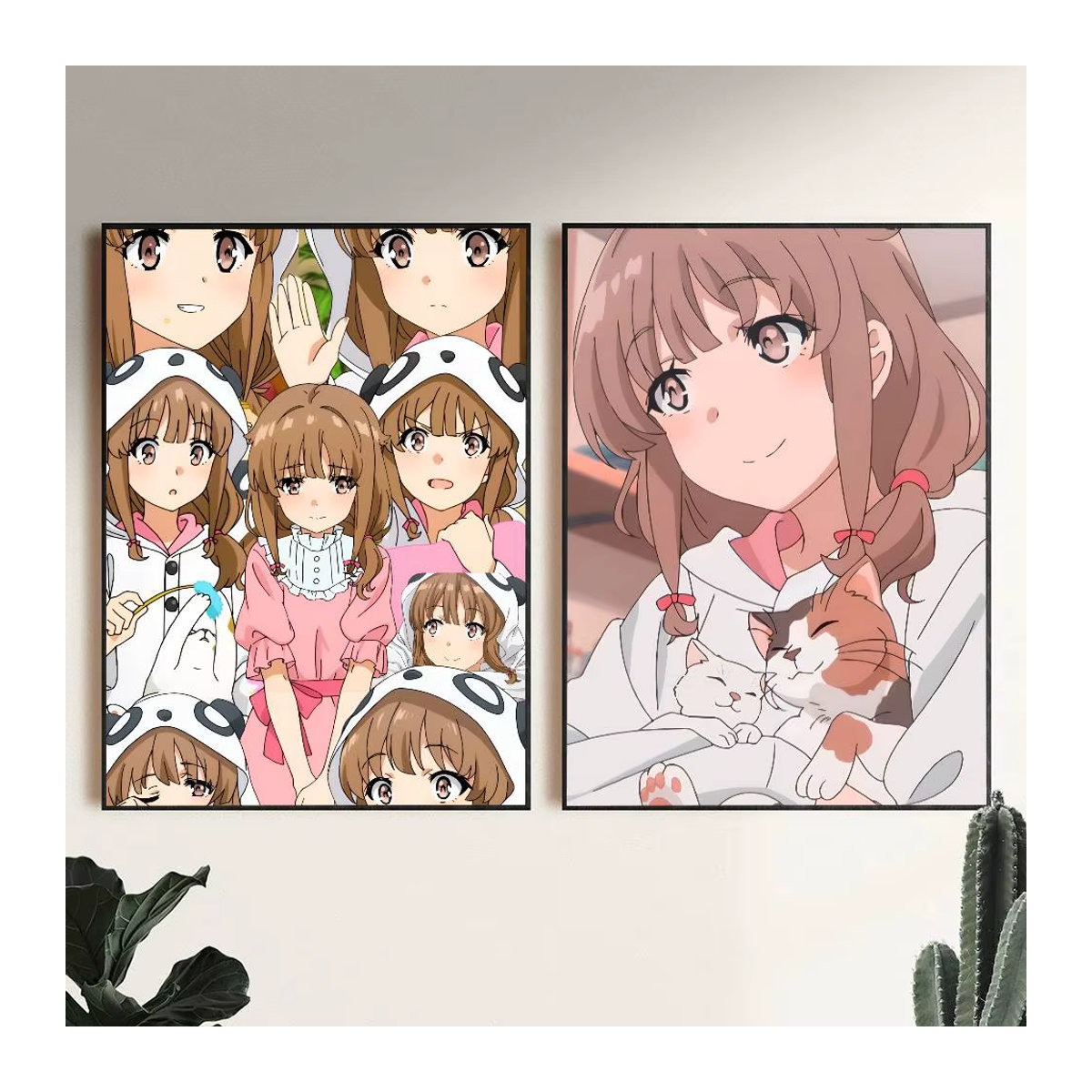 Anime Poster Rascal Does Not Dream Azusagawa Sakuta Vintage Wandkunst Dekoration mehrfarbig - Bild 2