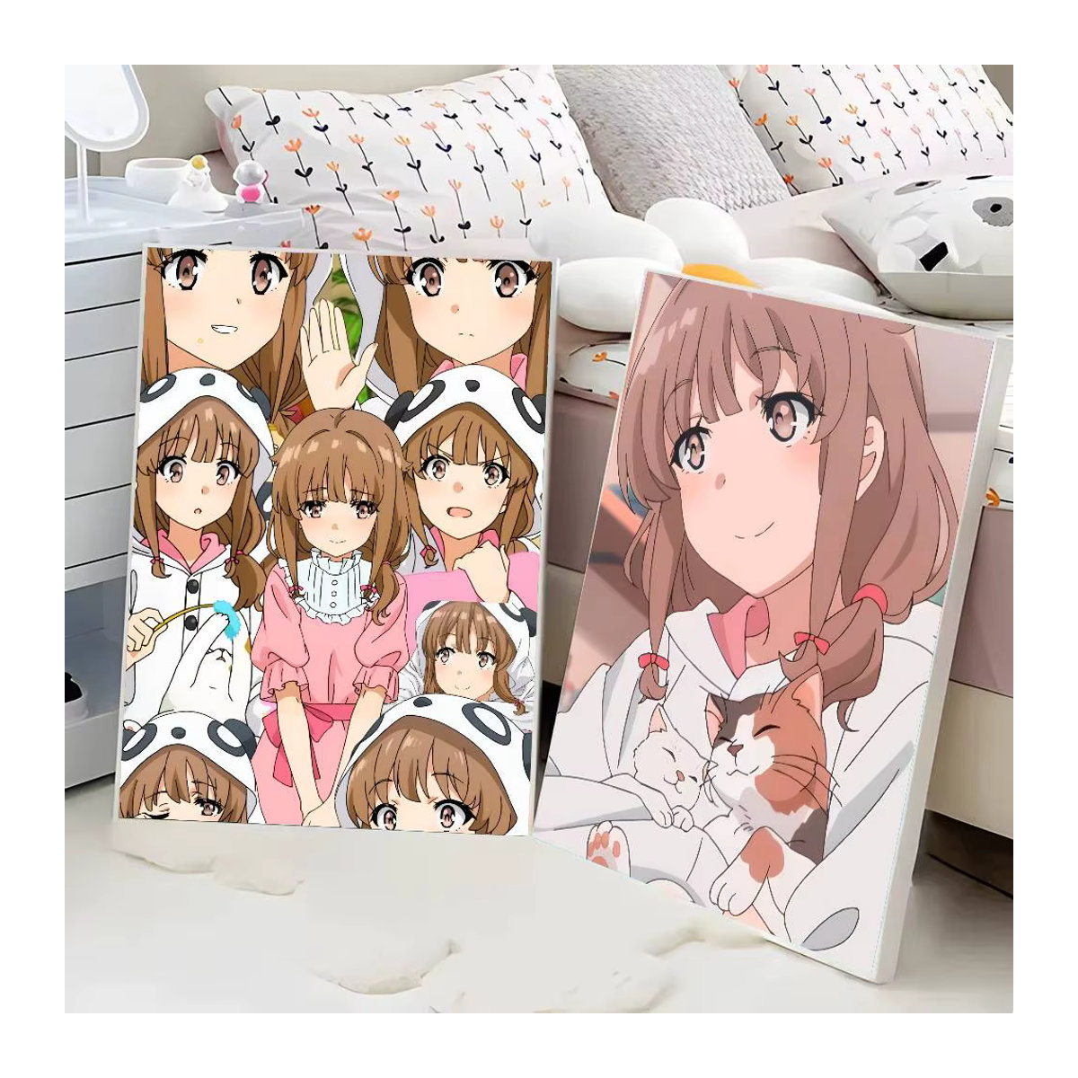 Anime Poster Rascal Does Not Dream Azusagawa Sakuta Vintage Wandkunst Dekoration mehrfarbig - Bild 3