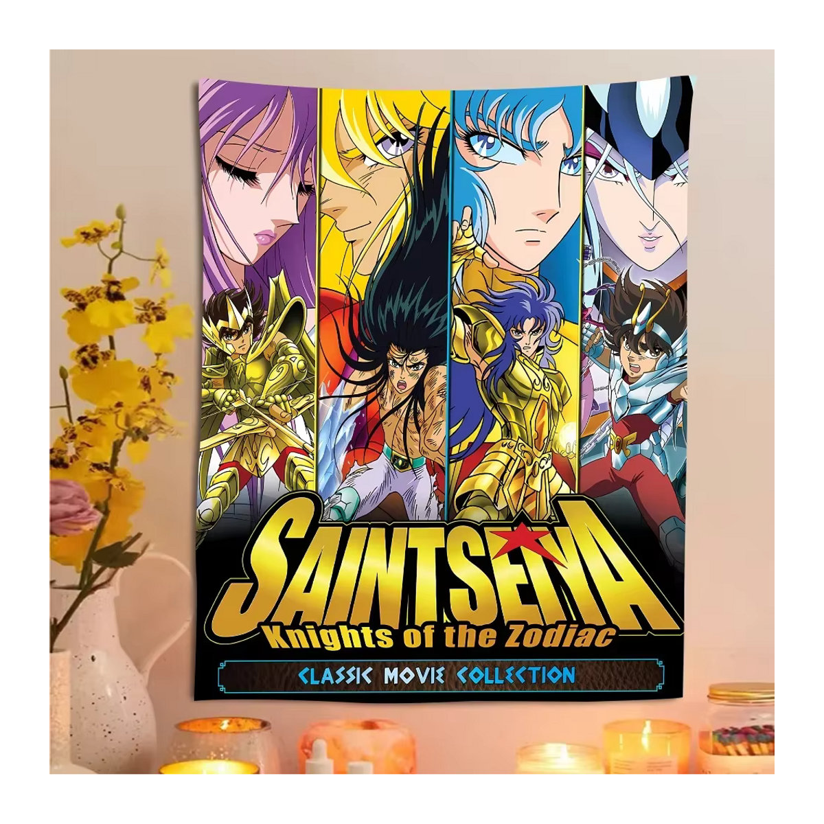 Anime Saint Seiya Party Banner Dekoration für Kinder, mehrfarbig, B: 120 cm, H: 70 cm - Bild 2