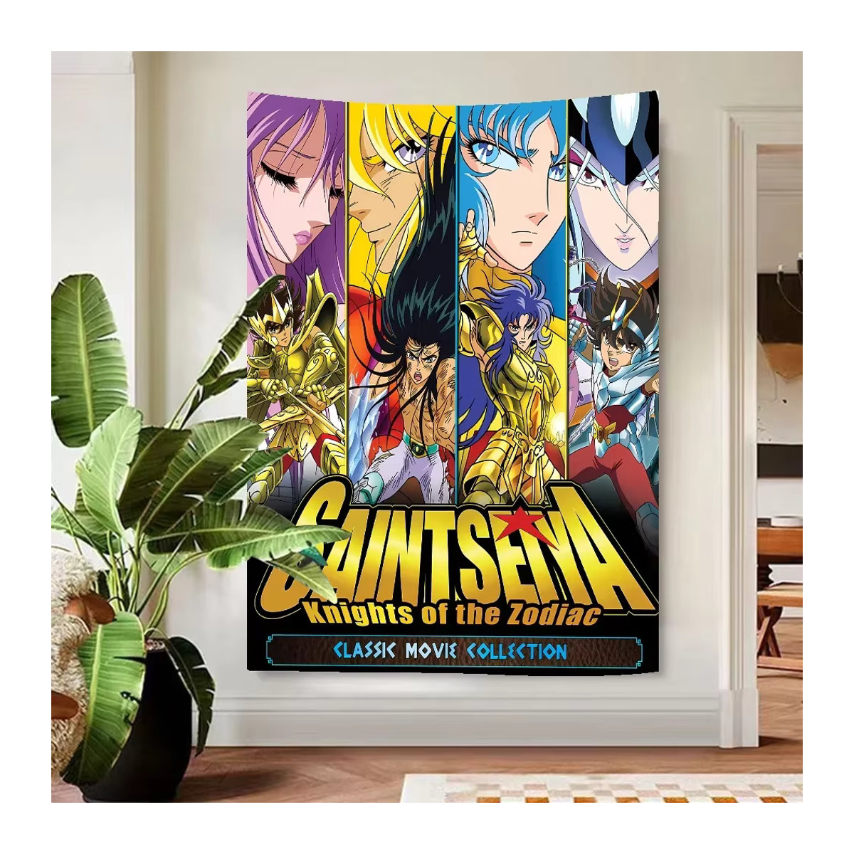 Anime Saint Seiya Party Banner Dekoration für Kinder, mehrfarbig, B: 120 cm, H: 70 cm - Bild 4