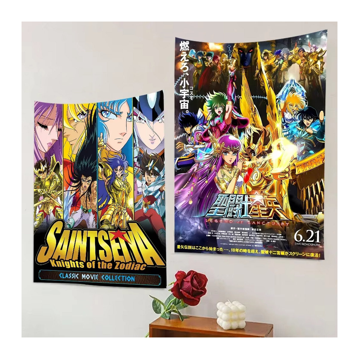 Anime Saint Seiya Party Banner Dekoration für Kinder, mehrfarbig, B: 120 cm, H: 70 cm - Bild 5