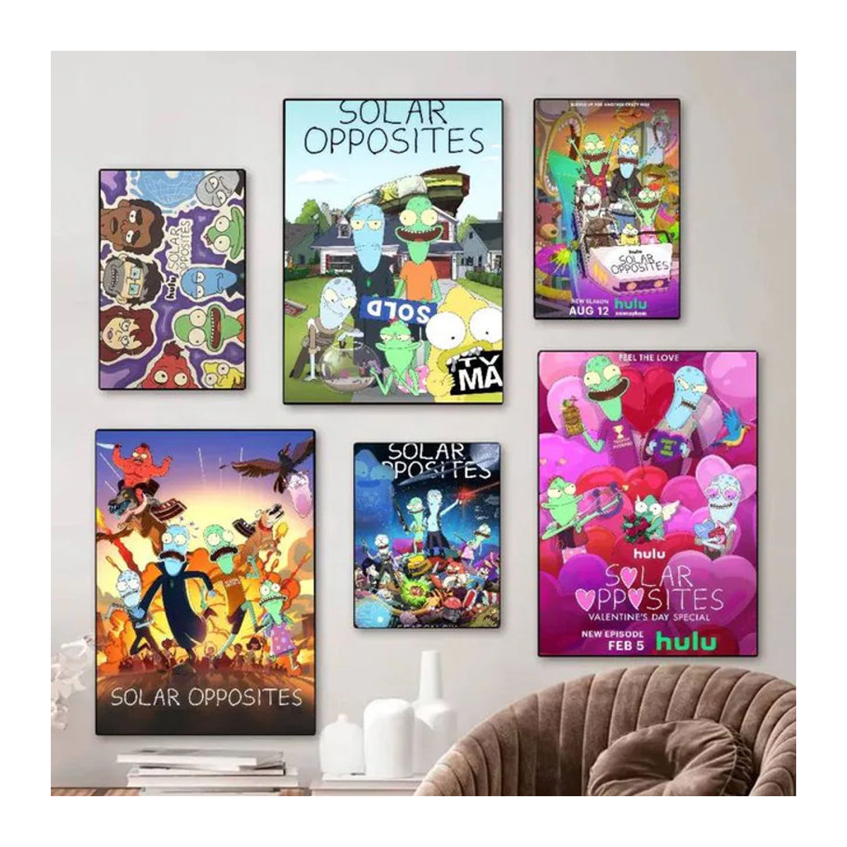 Anime Solar O-Opposites Vintage Poster Bilibili Wanddekoration mehrfarbig Rahmenlos - Bild 1