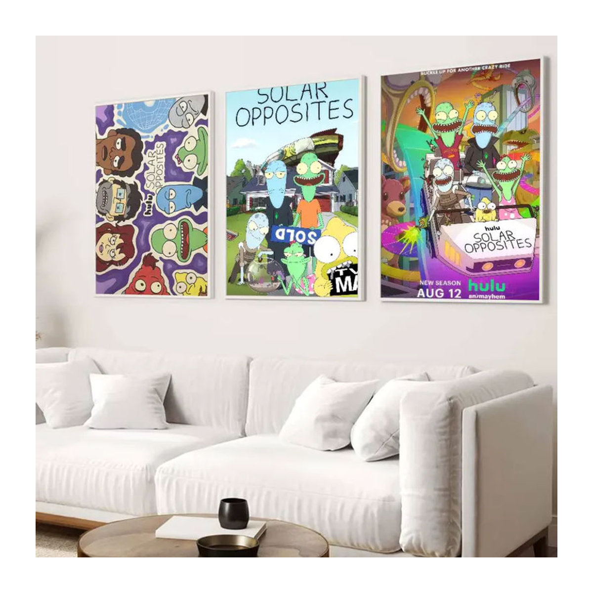 Anime Solar O-Opposites Vintage Poster Bilibili Wanddekoration mehrfarbig Rahmenlos - Bild 2