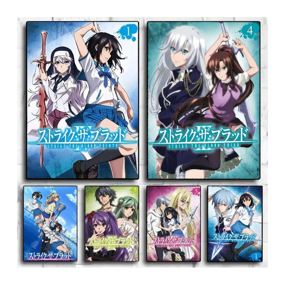 Anime Strike The Blood Wandkunst Poster im Hochformat, mehrfarbig, rahmenlos auf Papier - Bild 1