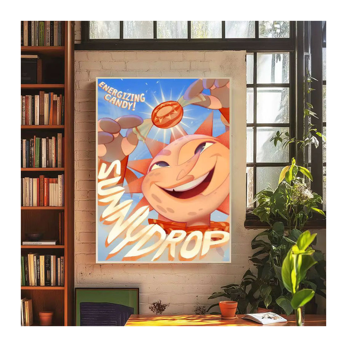 Anime Sundrop und Moondrop Wandaufkleber und Poster aus wasserfestem Papier, mehrfarbig, rechteckig - Bild 4