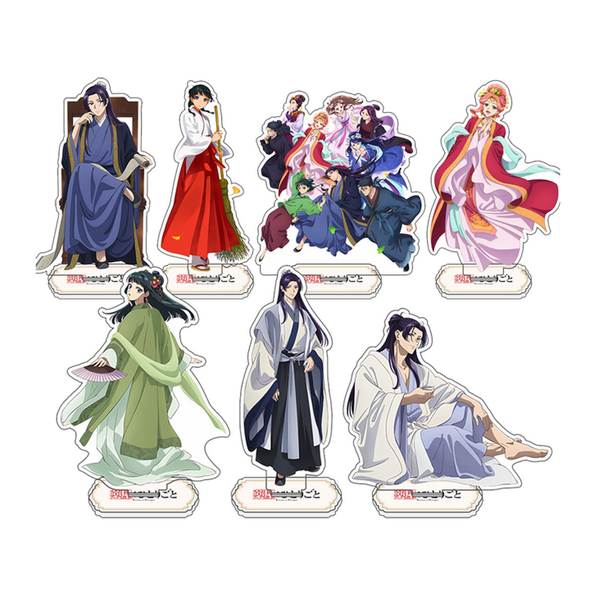 Anime The Apothecary Diaries Acryl-Figurenset mit Standee und Schlüsselanhänger, mehrfarbig - Bild 1