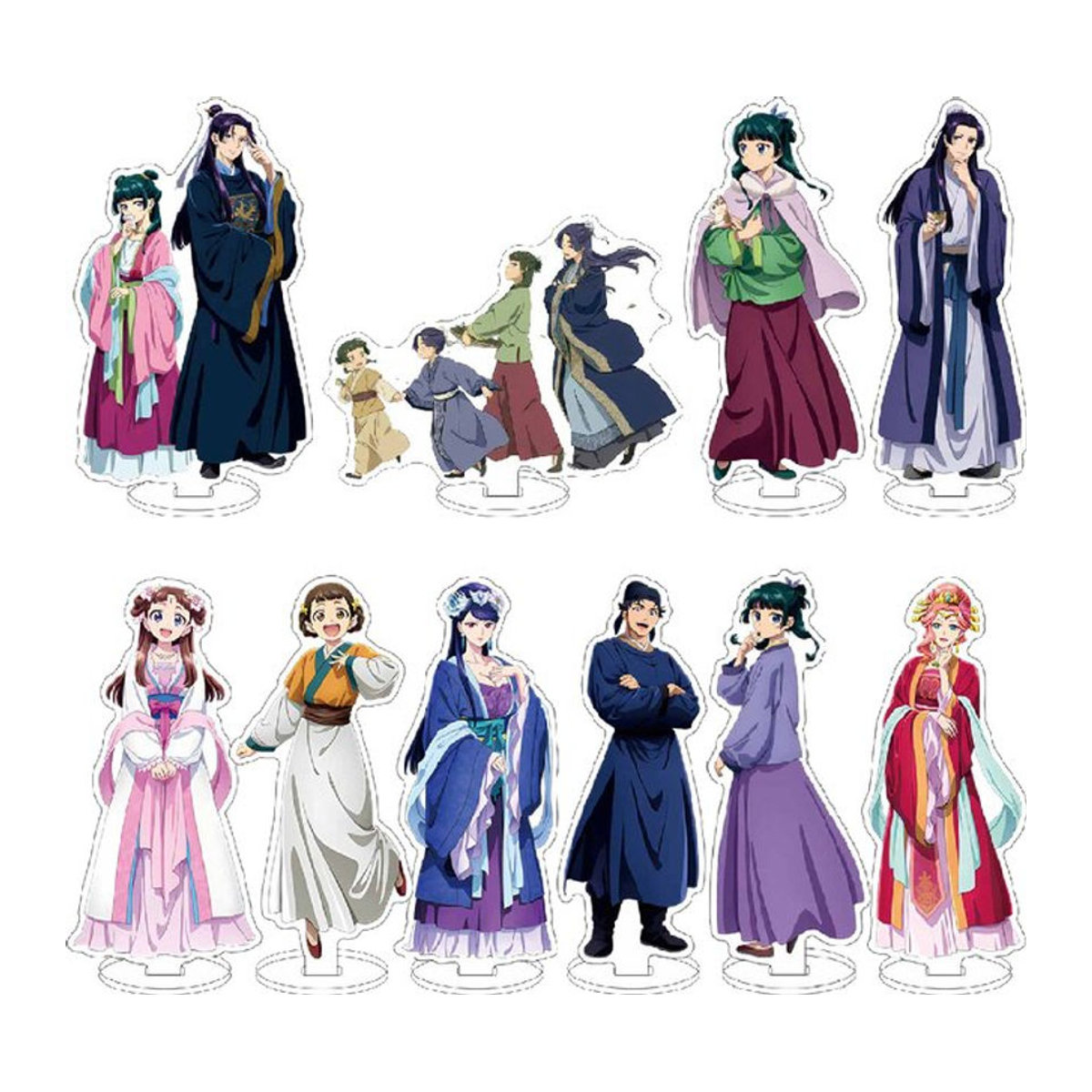 Anime The Apothecary Diaries Kusuriya No Hitorigoto Acryl-Aufsteller Maomao und Gao Shun als dekorative Figur in Mehrfarbig - Bild 1