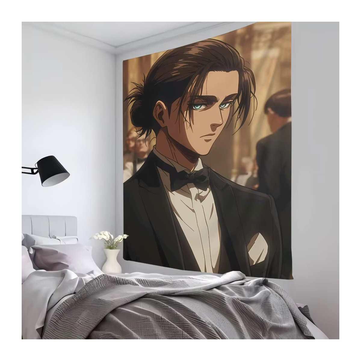Anime Wandbehang Attack on Titan Eren Jaeger Textil mehrfarbig B/H: 70 x 70 cm - Bild 3