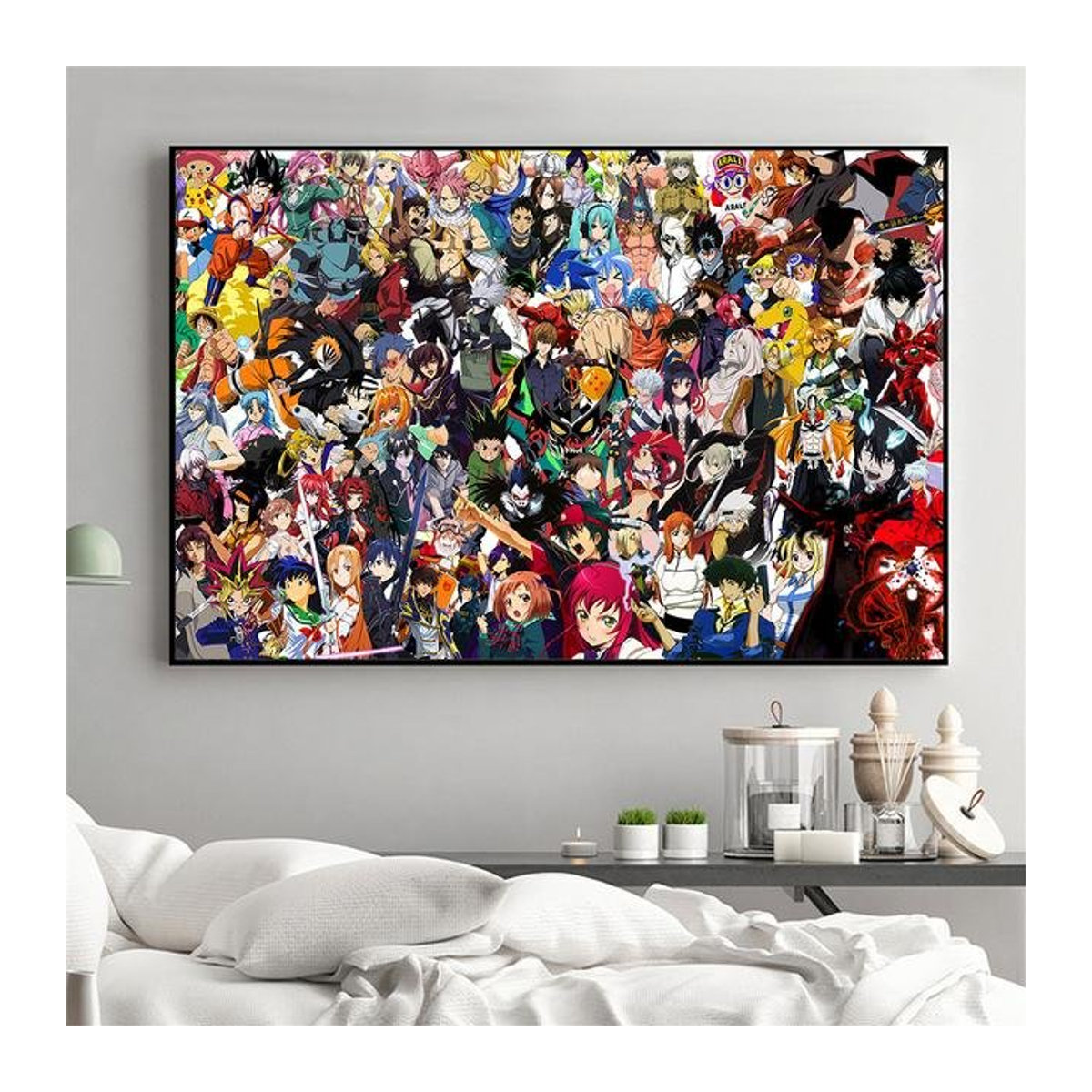 Anime Wandgemälde Second Art Museum als Leinwand Poster in Querformat, mehrfarbig, B: 120 cm, H: 70 cm, rahmenlos - Bild 1