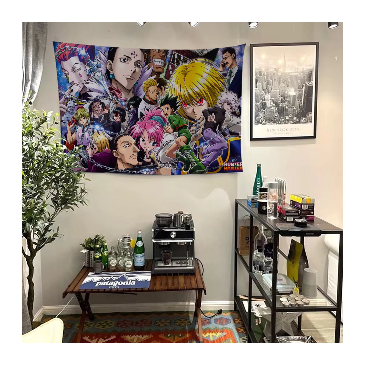 Anime X H-hunter Wandbehang Banner Dekoration aus Textil, mehrfarbig, B/H: 70 x 70 cm - Bild 2