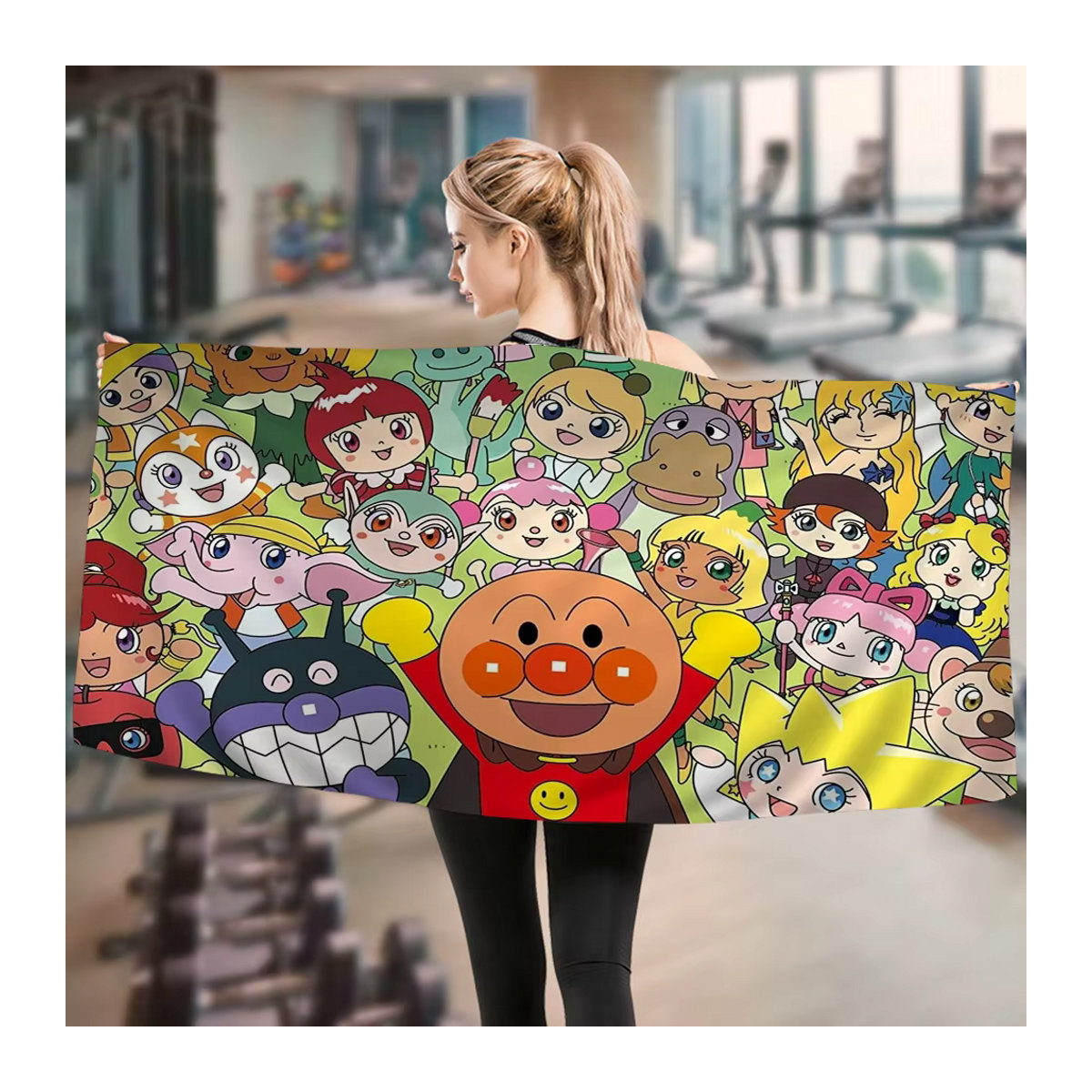 Anpanman Cartoon Strandtuch für Kinder, mehrfarbig, saugfähig - Bild 5