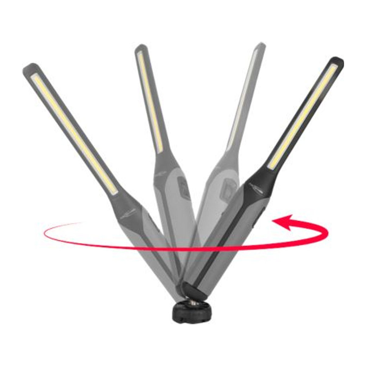 Ansmann LED-Werkstattleuchte IL700R akkubetrieben, 700 Lumen, Schwarz, B: 4,0 cm, T: 4,45 cm, H: 38,4 cm - Bild 2