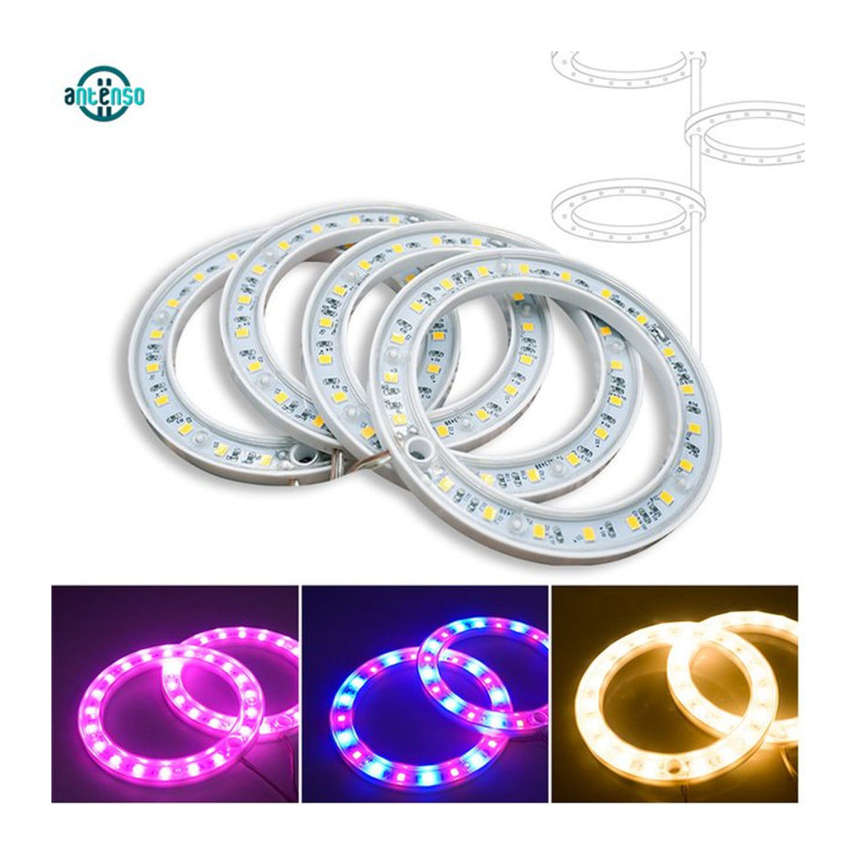 Antenso LED-Vollspektrum-Pflanzenwachstumslicht mit USB-Anschluss, höhenverstellbar und dimmbar mit Timer für Zimmerpflanzen und Kräuter - Bild 1
