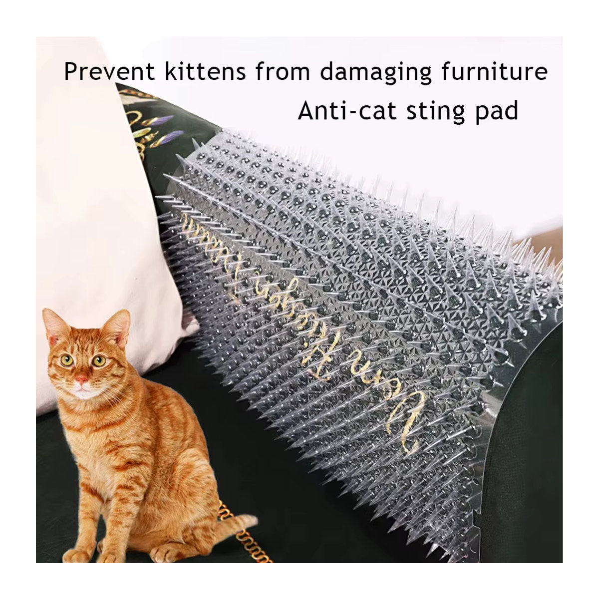 Anti-Katzen und Anti-Hunde Matte aus Kunststoff in Schwarz zum Schutz deiner Anlage - Bild 4