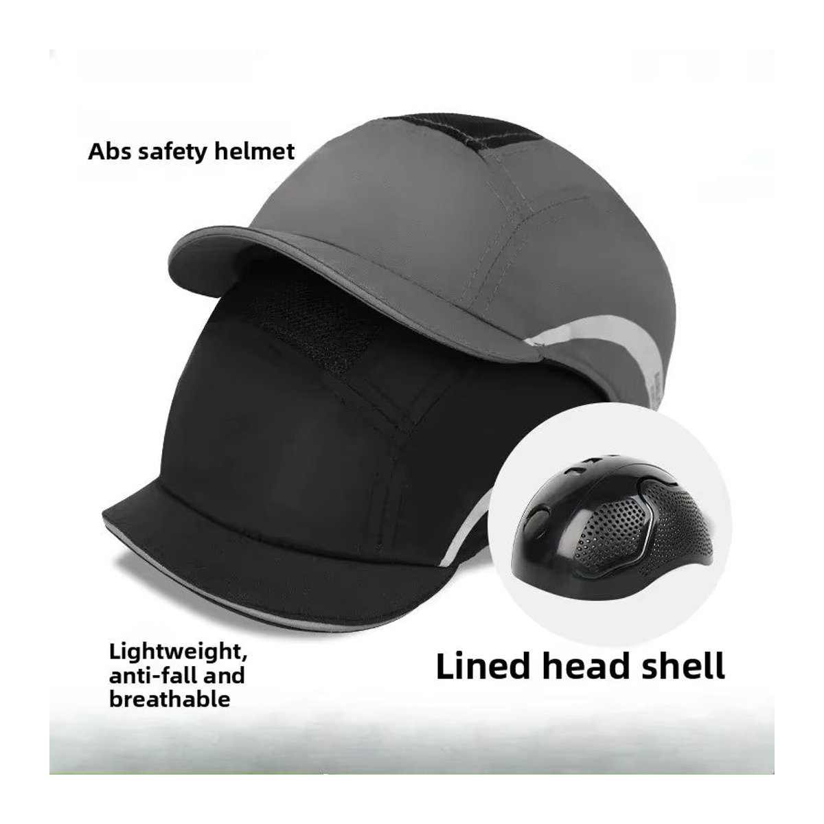 Anti-Kollision Baseball Cap für Männer mit hartem ABS-Schutzschild für Outdoor und Sport - Bild 3