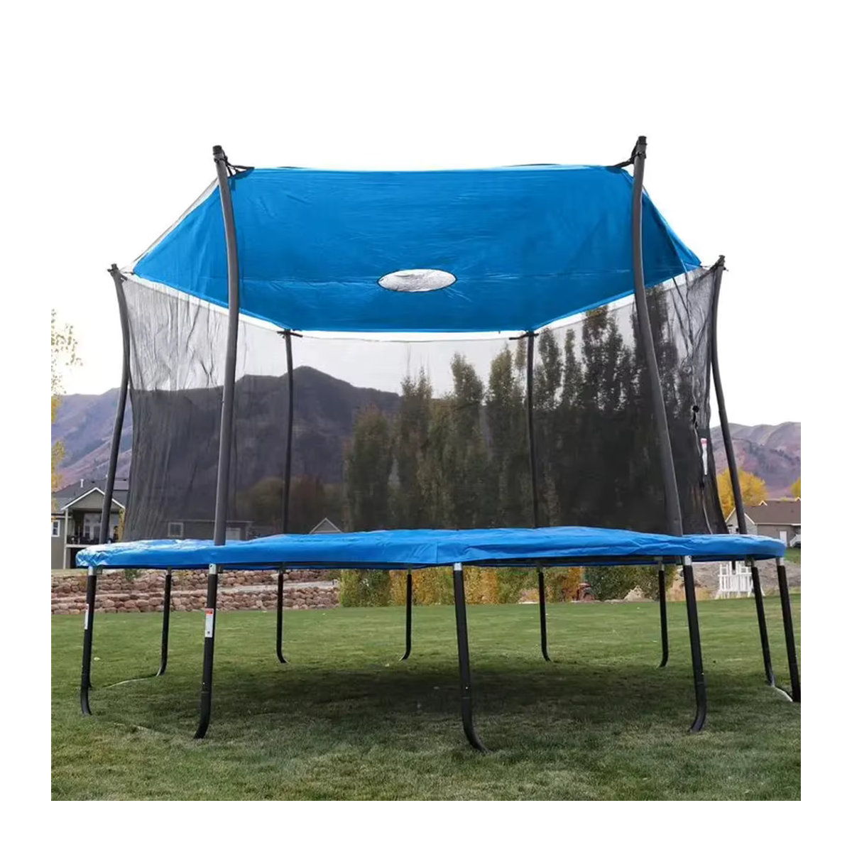 Anti-UV Trampolin-Abdeckung als Sonnenschutz und Schatten-Überdachung für den Außenbereich - Bild 3