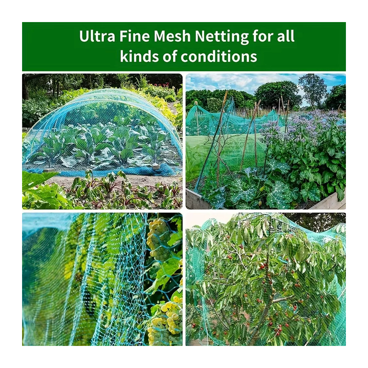 Anti-Vogel-Netz als Schutznetz für Teich, Pool, Garten, Obstbäume und Gemüse zur Schädlingsbekämpfung - Bild 4