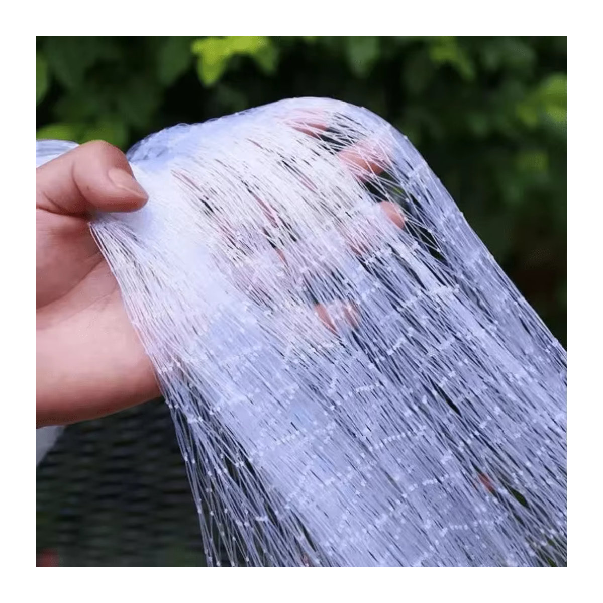 Anti-Vogel-Netz aus transparentem PP-Material für Trauben, Gewächshäuser, Fischteiche und Obstgärten, Farbe: Weiß - Bild 2