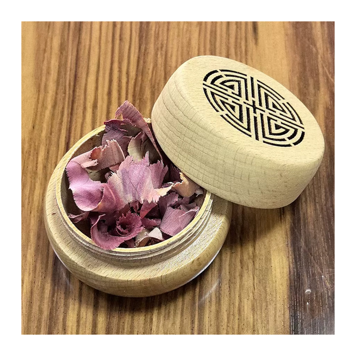 Antike DIY Duft-Holzkiste als passiver Aroma Diffusor in Braun für Wohnzimmer, Schlafzimmer und Auto - Bild 3