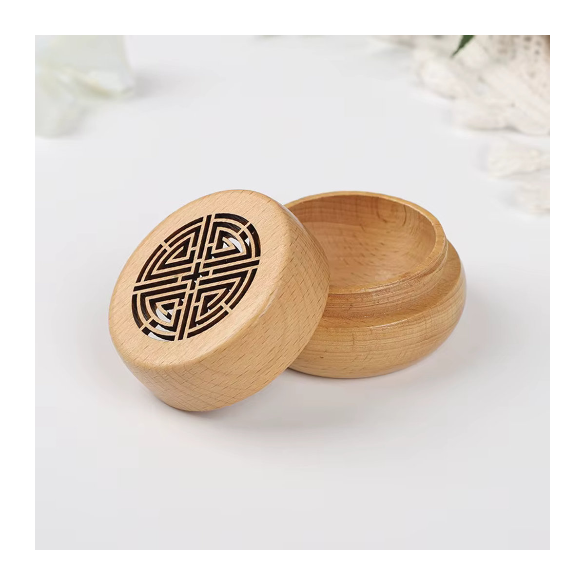 Antike DIY Duft-Holzkiste als passiver Aroma Diffusor in Braun für Wohnzimmer, Schlafzimmer und Auto - Bild 6