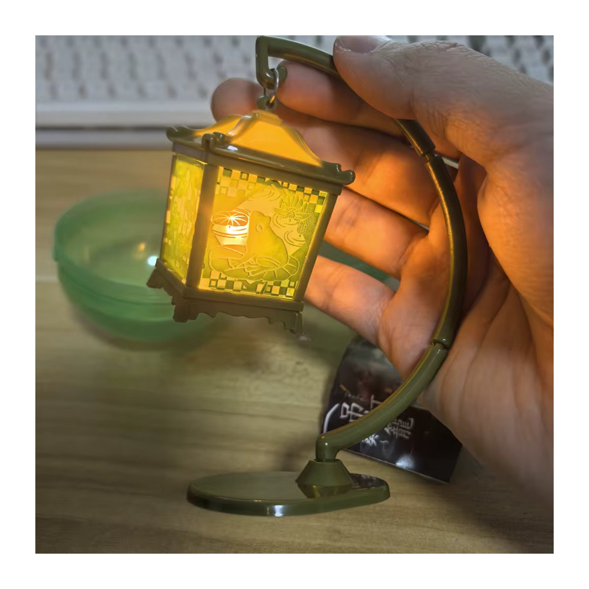 ANYTAKE Gashapon Anime Figur mit Miniatur Laterne und Tier-Nachtlicht Modell, mehrfarbig - Bild 4