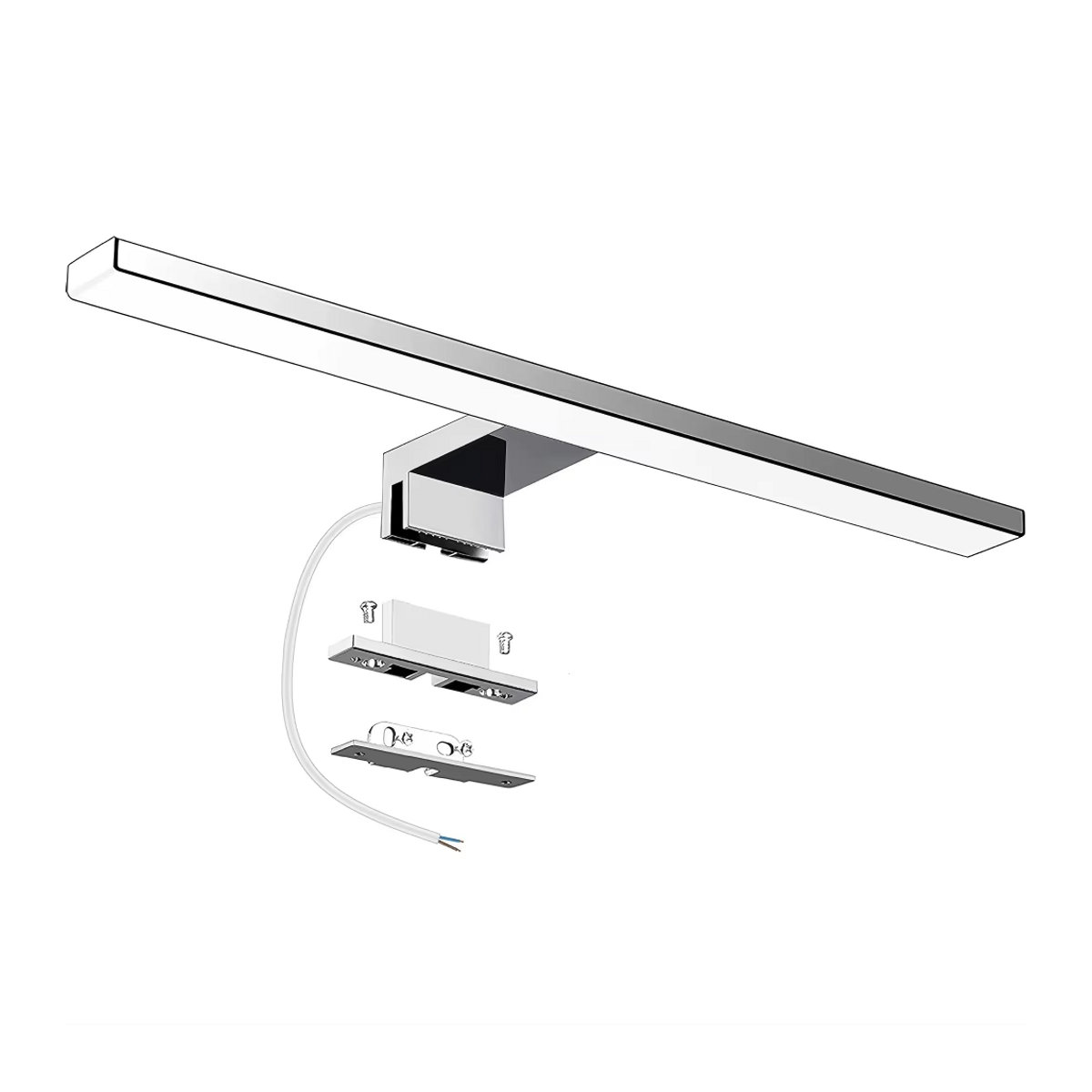 Aogled Moderne LED-Wandleuchte in Weiß aus Metall für Badezimmer und Küche - Bild 3