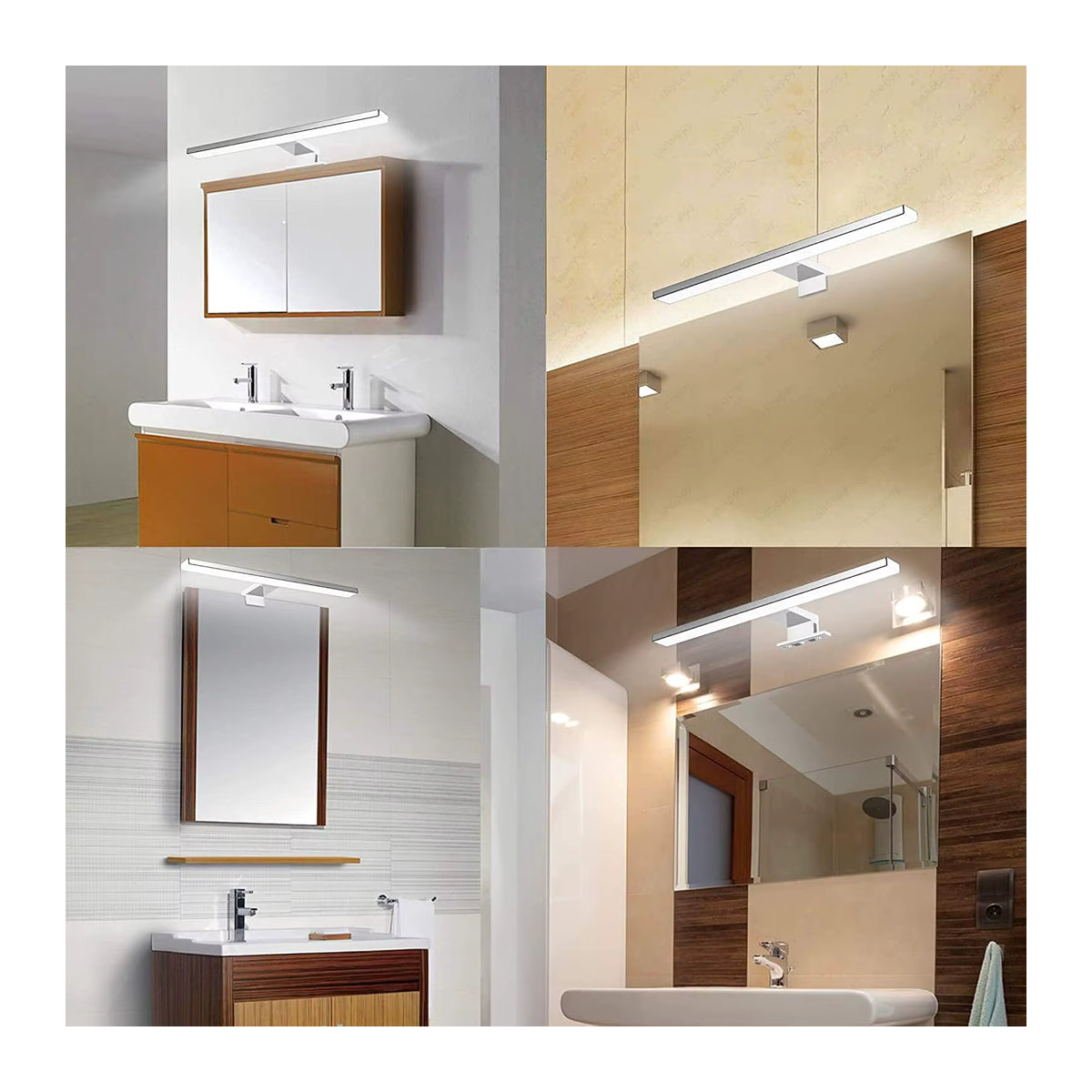 Aogled Moderne LED-Wandleuchte in Weiß aus Metall für Badezimmer und Küche - Bild 4