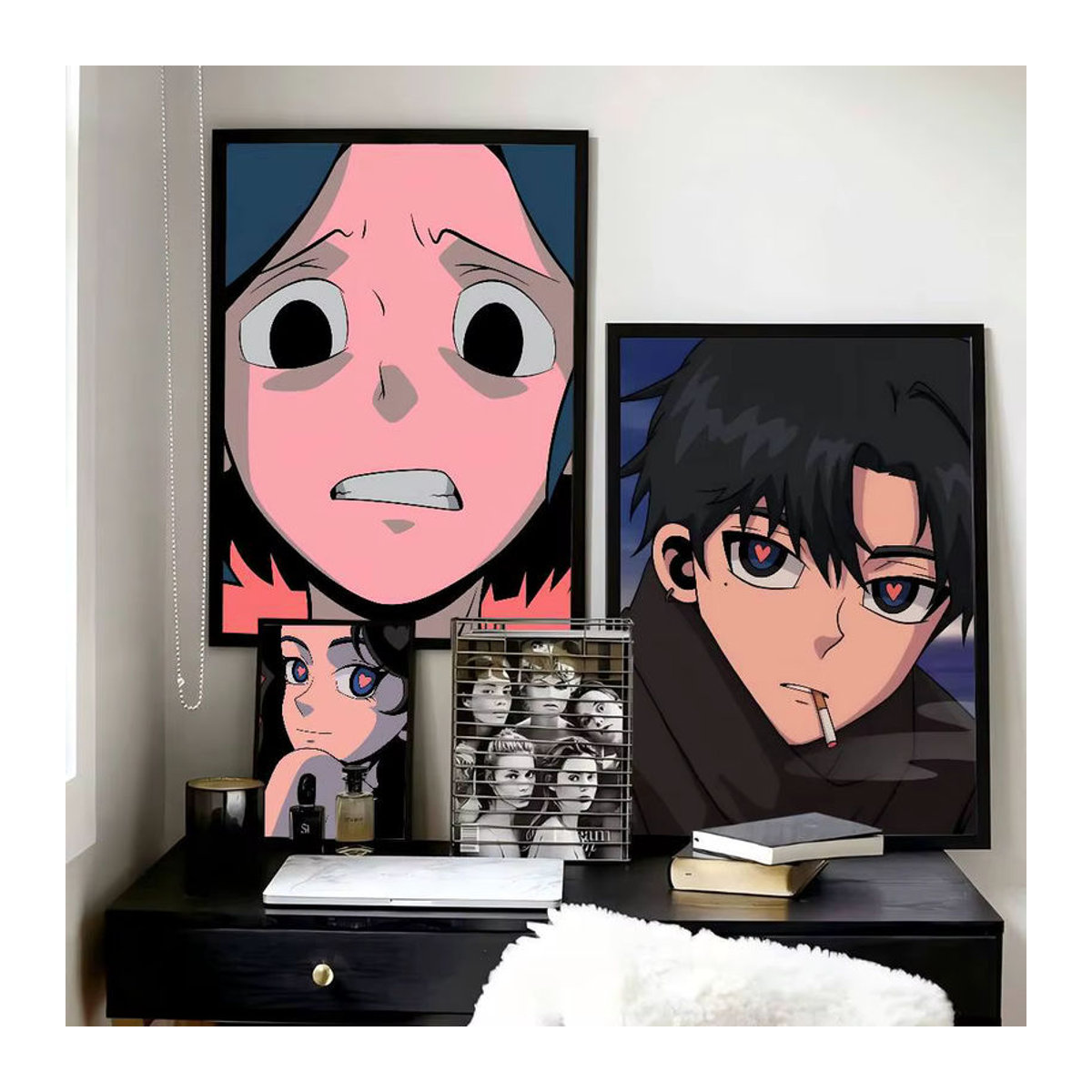 AOKIZY Wanddekorations Poster im Anime-Stil, wasserfester selbstklebender Papieraufkleber für dein Zimmer, mehrfarbig und rechteckig - Bild 4