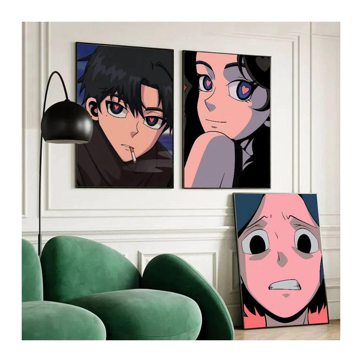 AOKIZY Wanddekorations Poster im Anime-Stil, wasserfester selbstklebender Papieraufkleber für dein Zimmer, mehrfarbig und rechteckig - Bild 5