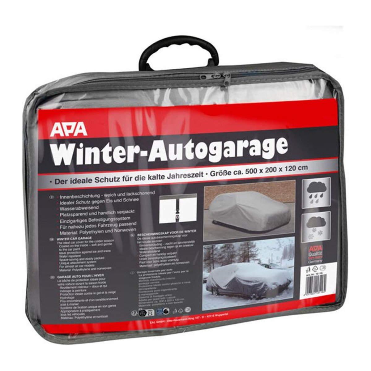 APA Ganzjahresgarage wetterfeste Autoabdeckung aus Kunststoff und Nonwoven, B/T/H: 500 x 200 x 120 cm - Bild 1