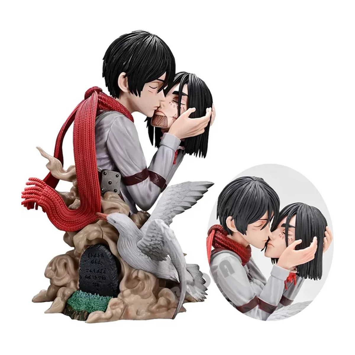 Apaffa Mikasa Ackerman Anime Figur aus Angriff auf Titan, mehrfarbige Actionfigur aus Kunstharz, Höhe: 22 cm - Bild 1
