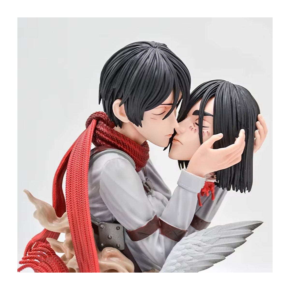 Apaffa Mikasa Ackerman Anime Figur aus Angriff auf Titan, mehrfarbige Actionfigur aus Kunstharz, Höhe: 22 cm - Bild 2