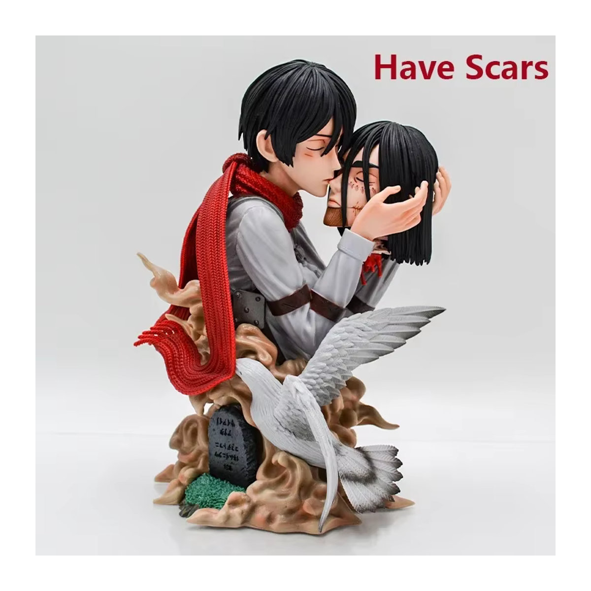 Apaffa Mikasa Ackerman Anime Figur aus Angriff auf Titan, mehrfarbige Actionfigur aus Kunstharz, Höhe: 22 cm - Bild 3
