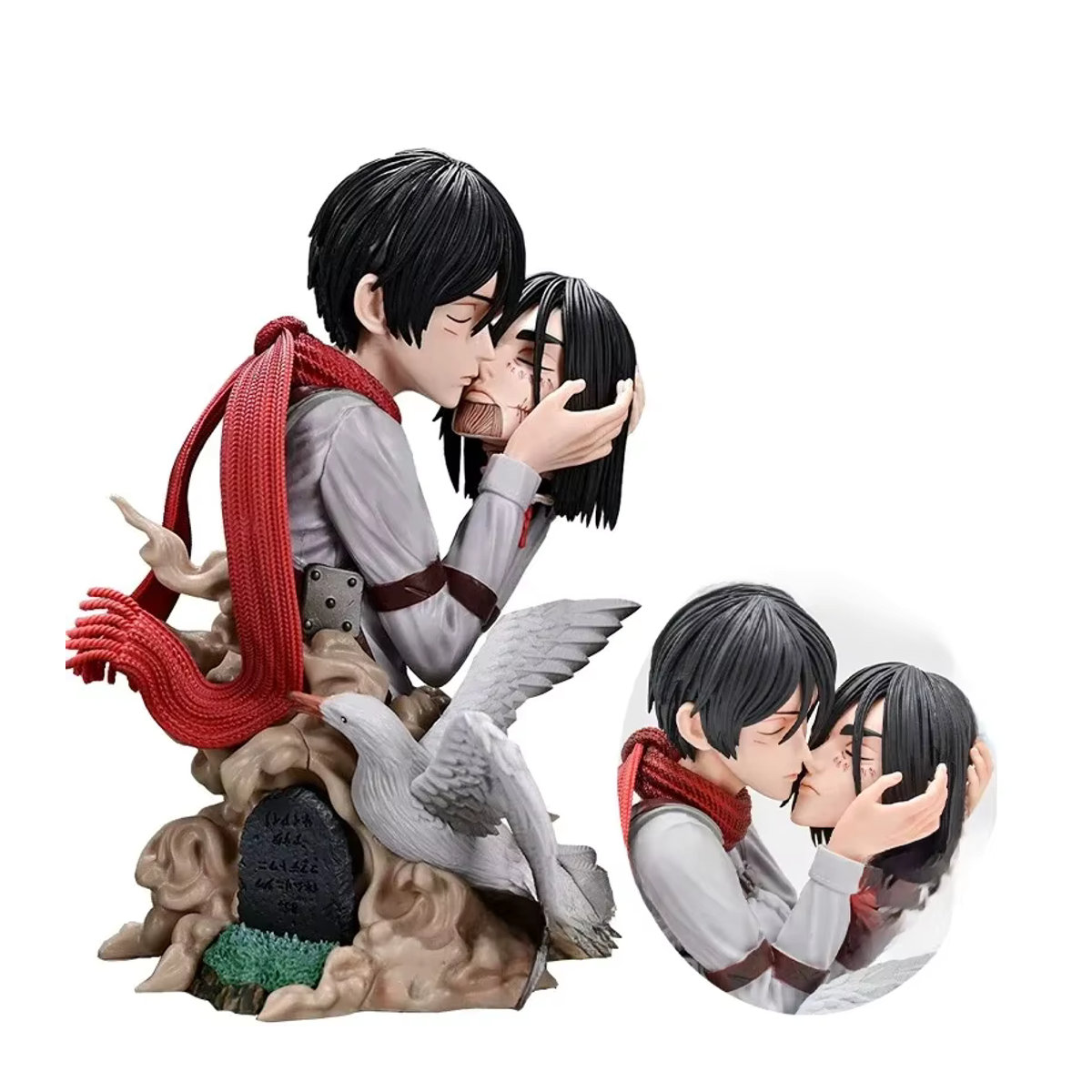 Apaffa Mikasa Ackerman Anime Figur aus Angriff auf Titan, mehrfarbige Actionfigur aus Kunstharz, Höhe: 22 cm - Bild 6