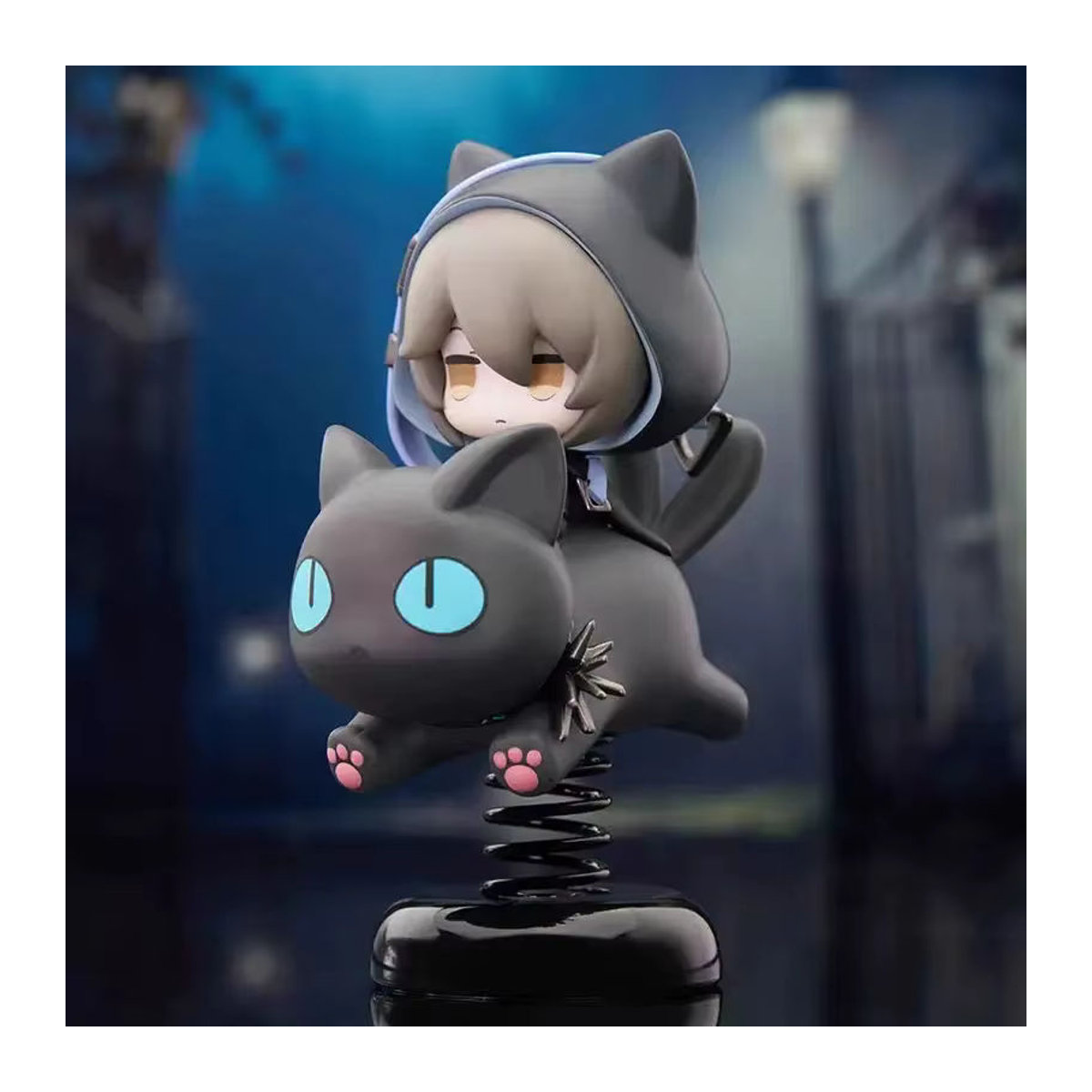 APEX-TOYS Arknights Happy Shake Phantom Q-Version Anime-Figur aus PVC in Schwarz, 10 cm Höhe - Bild 2