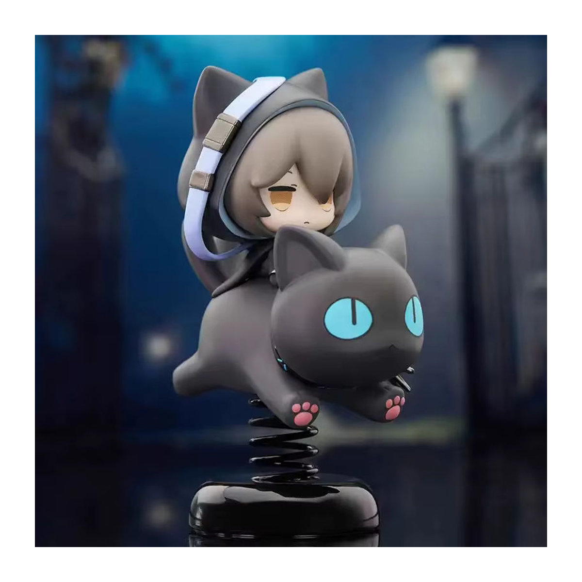 APEX-TOYS Arknights Happy Shake Phantom Q-Version Anime-Figur aus PVC in Schwarz, 10 cm Höhe - Bild 4