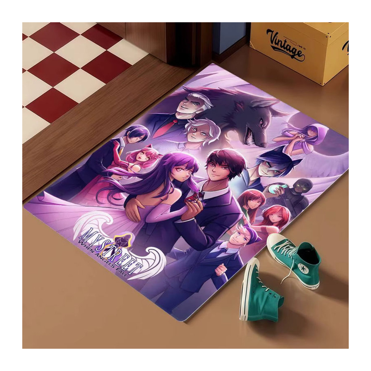Aphmau Fußmatte mehrfarbig rutschfest und waschbar für Wohnzimmer und Küche - Bild 3