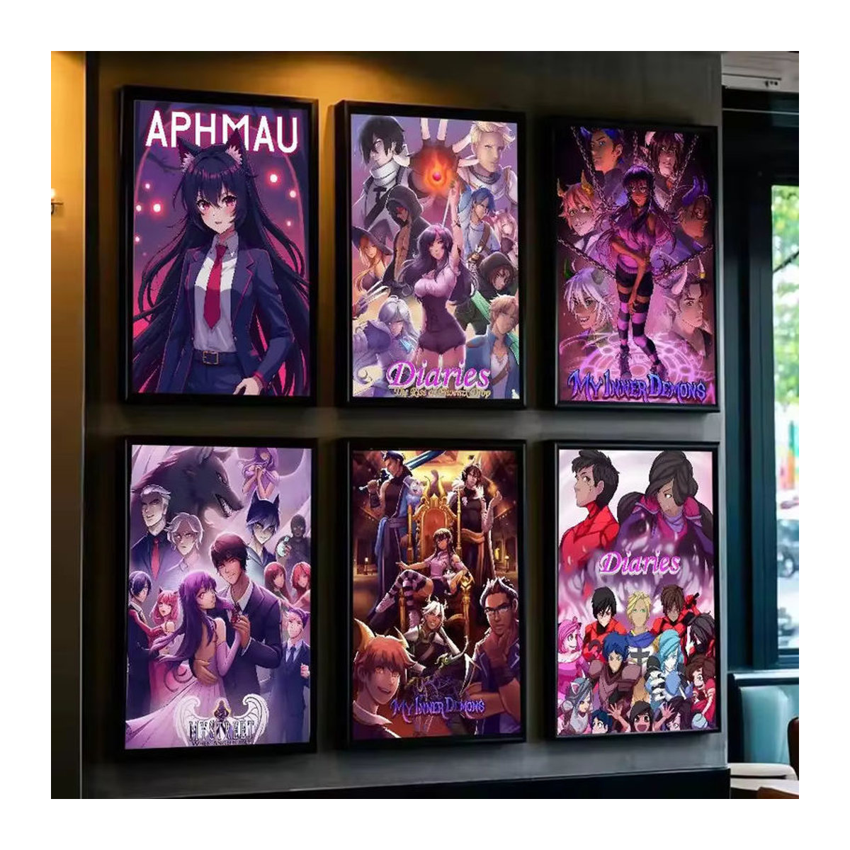 Aphmau Porträt Poster Kunst für dein Zuhause, mehrfarbig, rahmenlos - Bild 2